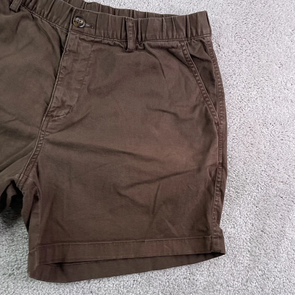 Bearbottom Shorts Mens Large Brown Chino Stretch Elastic Waist 5